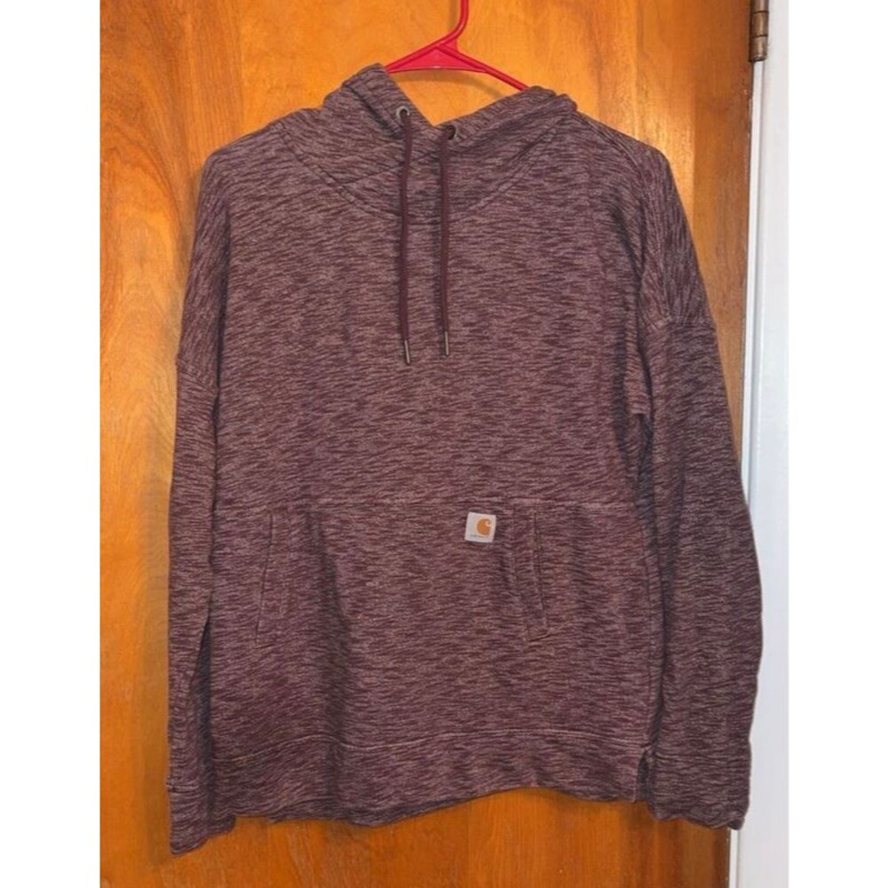 Carhartt Heather Purple Sweatshirt Hoodie Size M